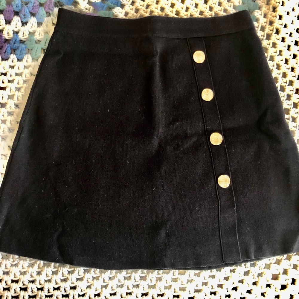 Zara Knit Skirt with buttons